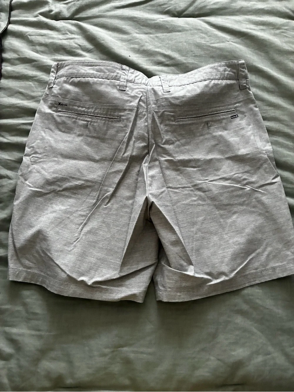 Hurley Men's Light Gray Flat Front Shorts